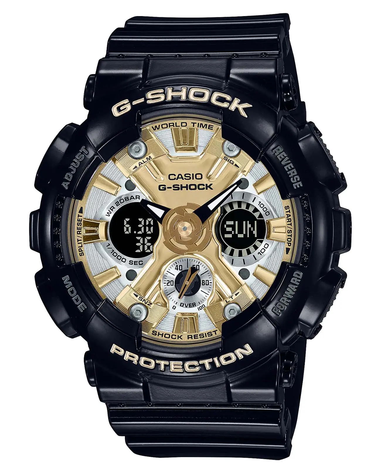 Часы Casio G-Shock GMA-S120GB-1A купить в Новокузнецке по цене 22960 RUB:  описание, характеристики